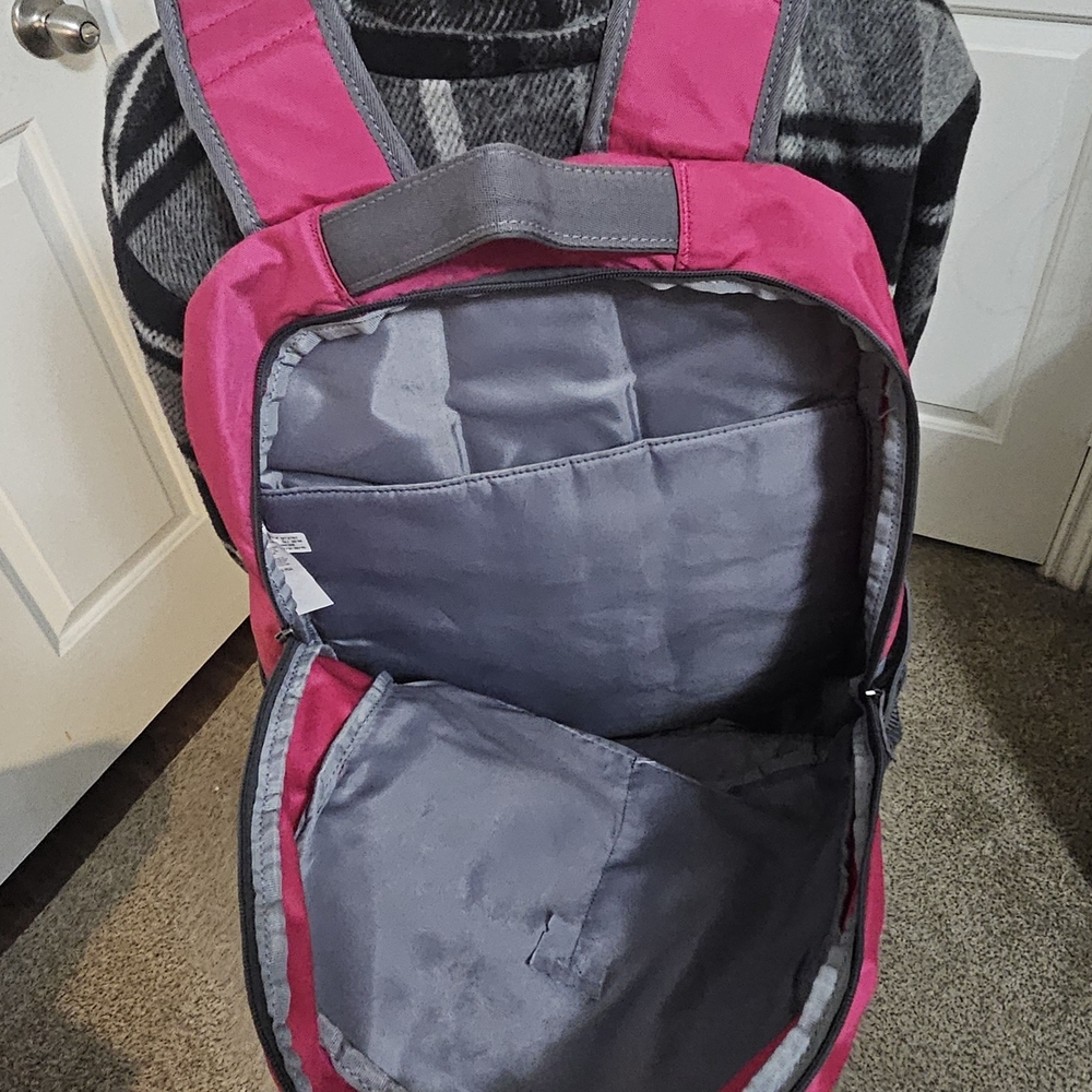 Under Armour Pink and Gray Men's Backpack - Picture 5 of 9